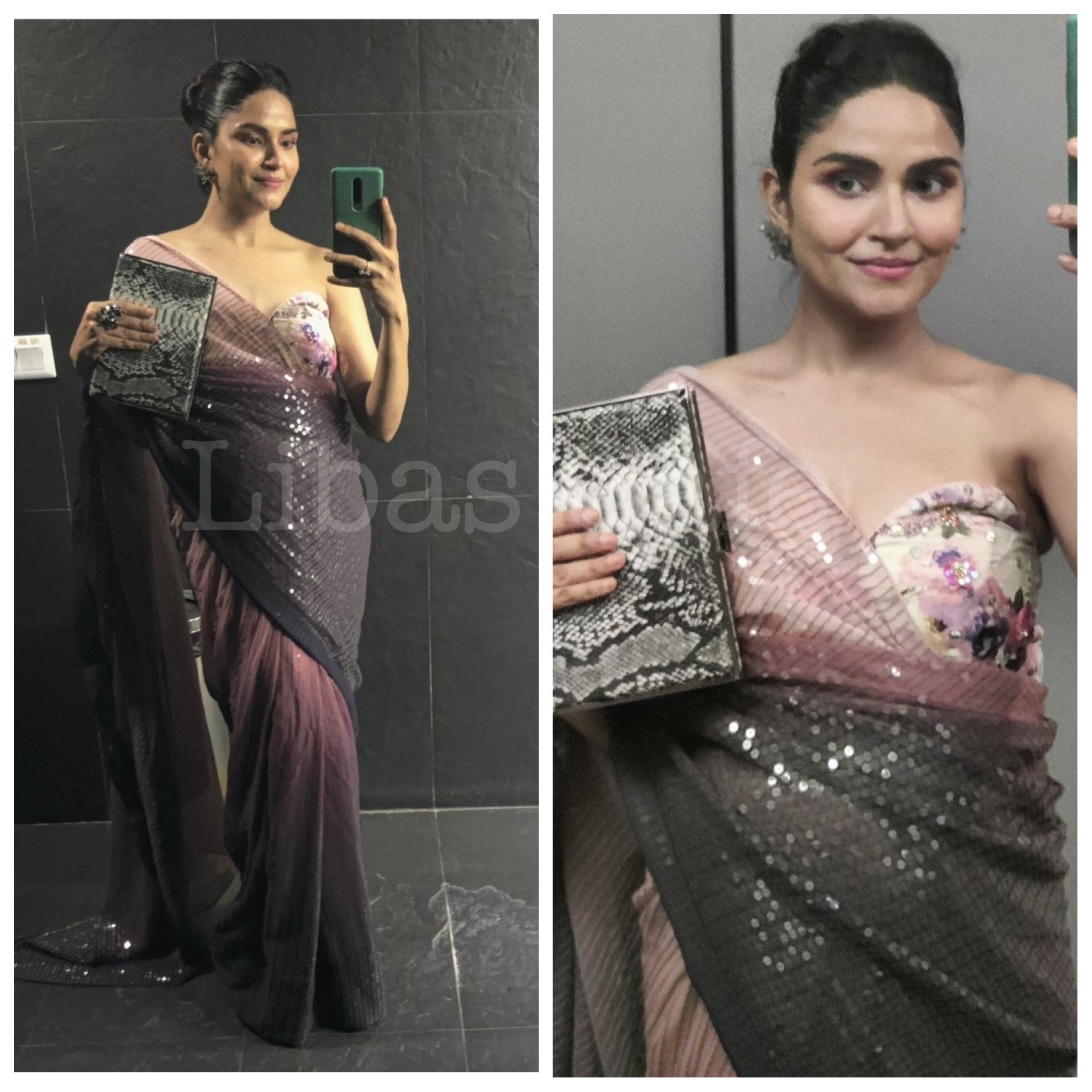 Ritu Rathee & Rashbhari In Our Ombre Sequin Saree & Suit